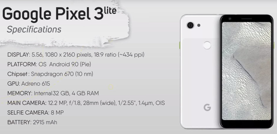 Google Pixel 3 Lite / گوگل پیکسل 3 لایت