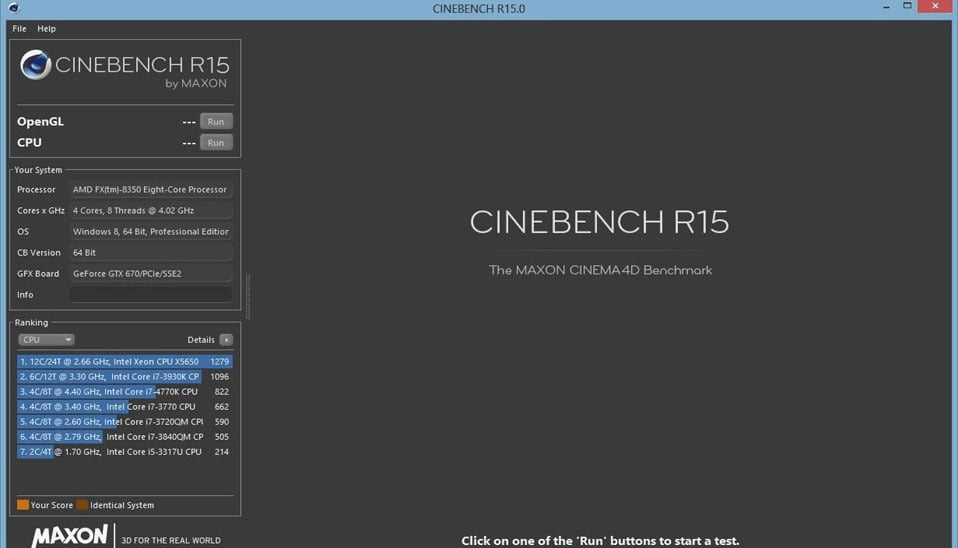 بنچمارک Cinebench