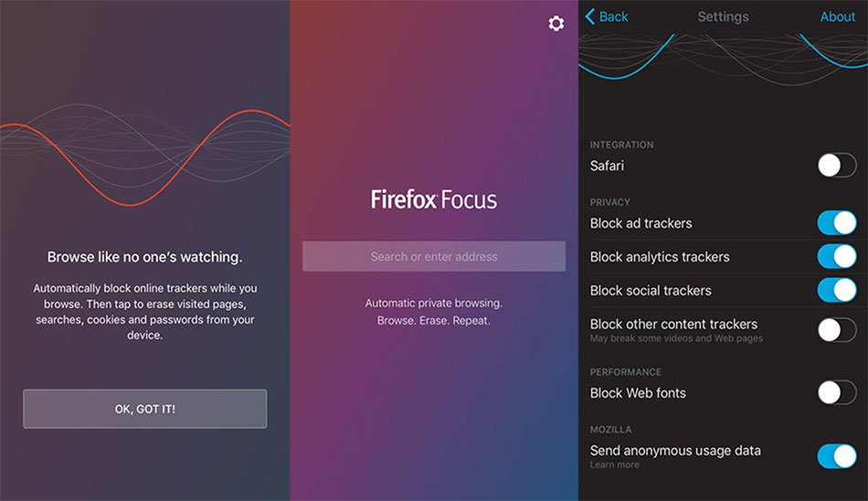 firefox focus/فایرفاکس فوکوس