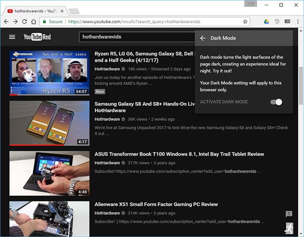 YouTube Dark Mode / حالت تاریک یوتیوب ,dkn,c 10