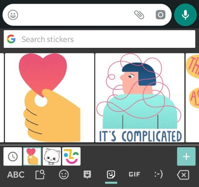 gboard stickers / استیکرهای جیبورد