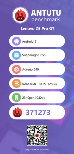 لنوو Z5 پرو جی تی انتوتو / Lenovo Z5 Pro GT