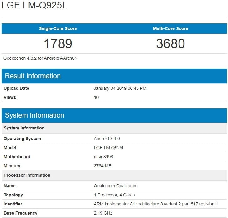 ال جی کیو 9 / lg q9
