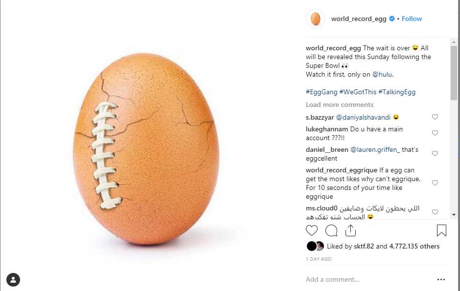 تخم مرغ اینستاگرام - Instagram Egg