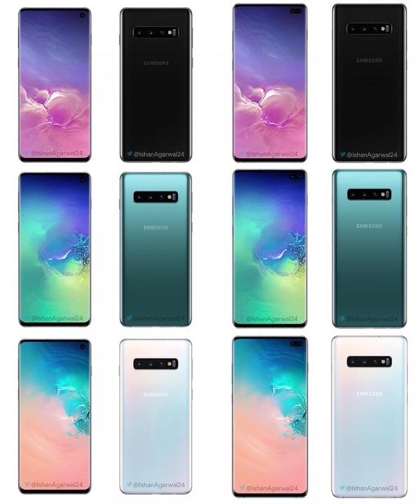 رنگ های سامسونگ گلکسی اس 10 و مدل پلاس/ samsung galaxy s10 and s10 plus