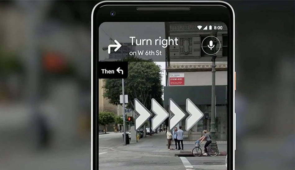 ویژگی واقعیت افزوده گوگل مپ / Google Maps AR