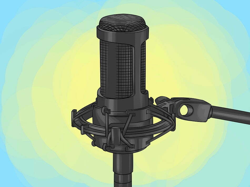 میکروفون کندانسور / condenser microphone.