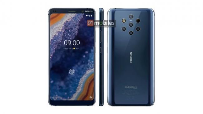 Nokia 9 PureView render leak/تصویر رندر لورفته نوکیا 9 پیور ویو