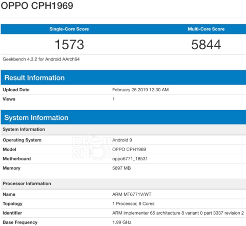 بنچمارک اوپو اف 11 پرو / oppo f11 pro benchmark