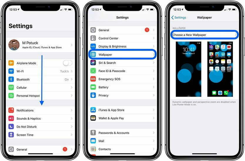 live wallpaper on iphone / تصاویر زمینه متحرک در آیفون