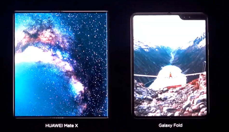هواوی میت ایکس و سامسونگ گلکسی فولد / huawei mate x and samsung galaxy fold