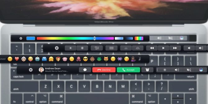 تاچ بار مک بوک پرو / Macbook Pro Touch Bar
