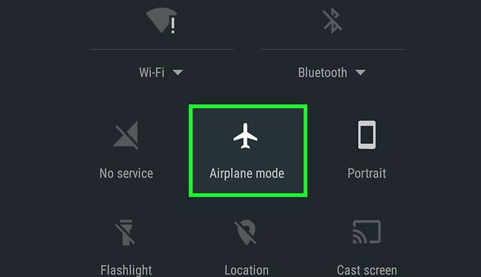 airplane mode in android / حالت پرواز در اندروید
