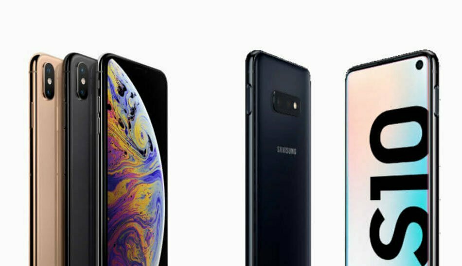 iphone xs vs samsung galaxy s10/ آیفون 10 اس در مقابل سامسونگ گلکسی اس 10