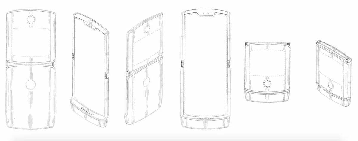 پتنت گوشی تاشوی موتورولا / motorola foldable phone patent