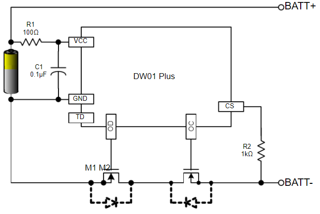 protection circuit for TP4056A Module