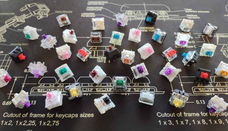 mechanical keyboard switches - سوییچ کیبورد مکانیکال چیست