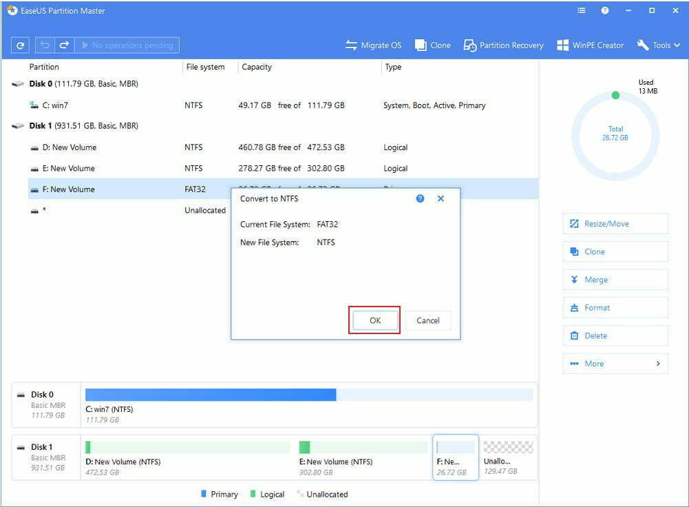 برنامه EaseUS Partition Master/ برنامه افزایش سرعت کارت حافظه SD