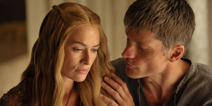 خاندان های گیم اف ترونز / Lena-Headey-and-Nikolaj-Coster-Waldau-as-Cersei-and-Jaime-Lannister-in-Game-of-Thrones