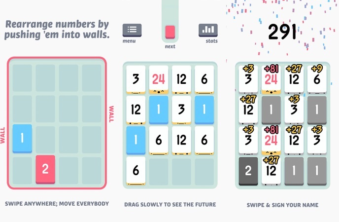 بهترین بازی های آیفون - Threes