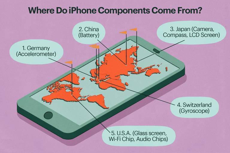 گوشی آیفون کجا ساخته می شود / Where_Is_The_Iphone_Made