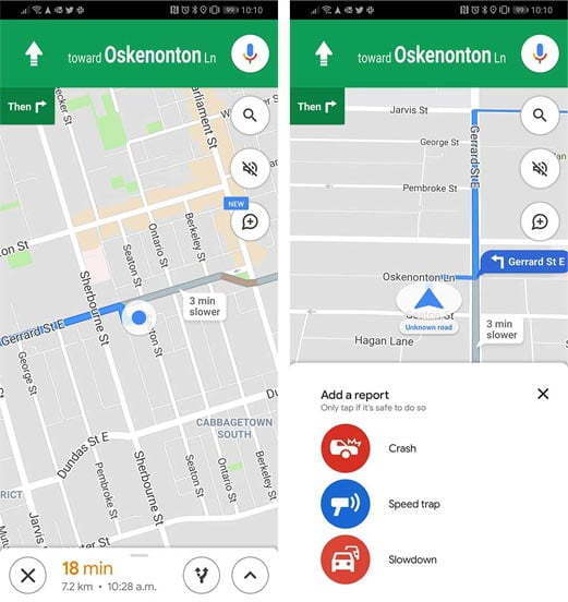 crash alarm in google maps/ نشان دادن مسیرهای حادثه آفرین، احتمال تصادف و یا ترافیک