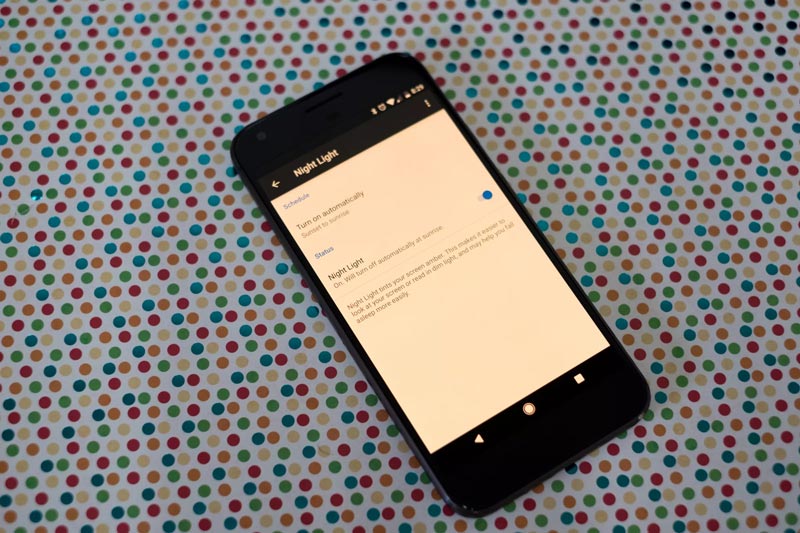 google pixel night light / حالت نایت لایت در گوشی های پیکسل