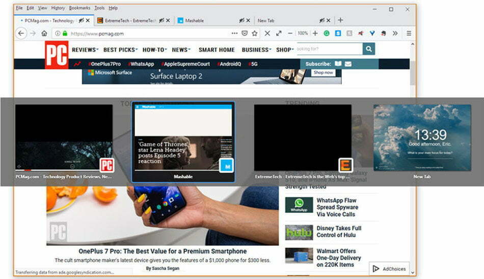 jump-tab in firefox/ حرکت سریع بین برگه‌ها در فایر فاکس