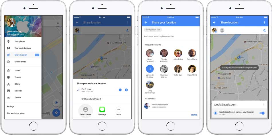share-location-in-google-maps/ به اشتراک گذاری مکان در گوگل مپس