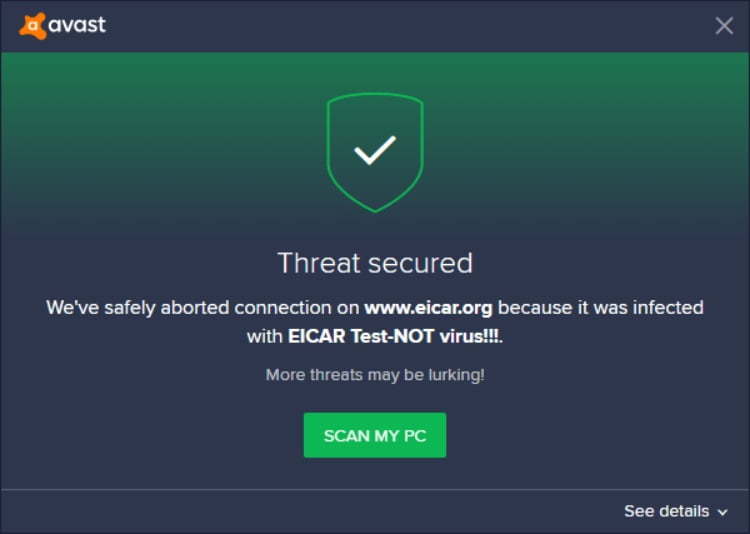 Eicar test / تست آنتی ویروس