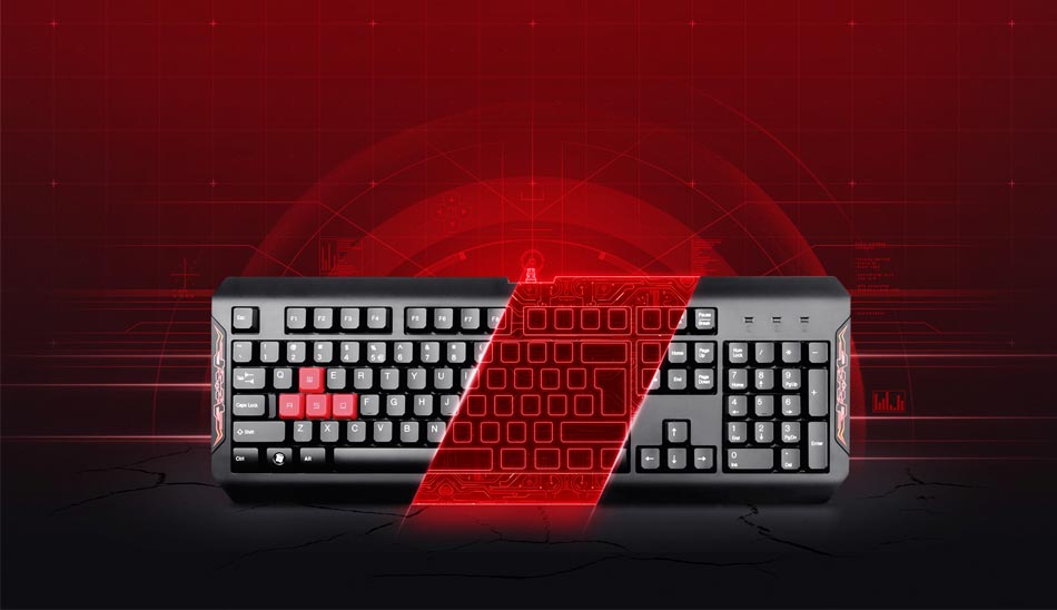 bloody-gaming-keyboard-Q100/ کیبورد گیمینگ بلودی مدل Q100