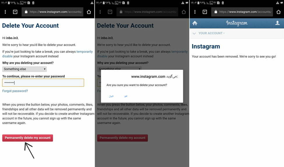delete account instagram-2