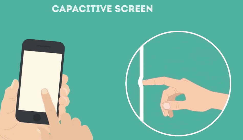 تفاوت تاچ اسکرین مقاومتی با تاچ گوشی یا تاچ خازنی/Capacitive-touch-screen