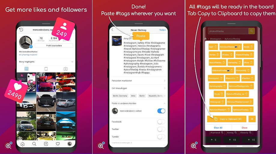برنامه هشتگ اینستاگرام Hashtag Inspector – Instagram