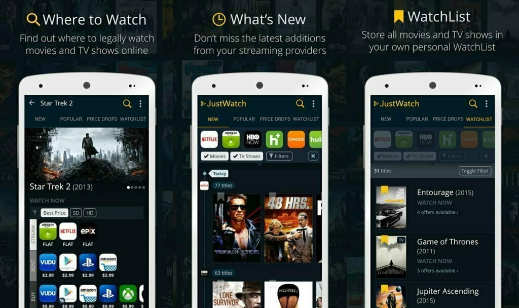 بهترین اپلیکیشن های آیفون/ JustWatch