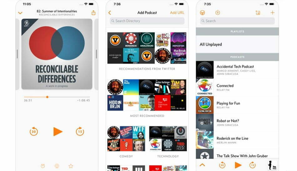 اپلیکیشن پادکست اورکست / Overcast