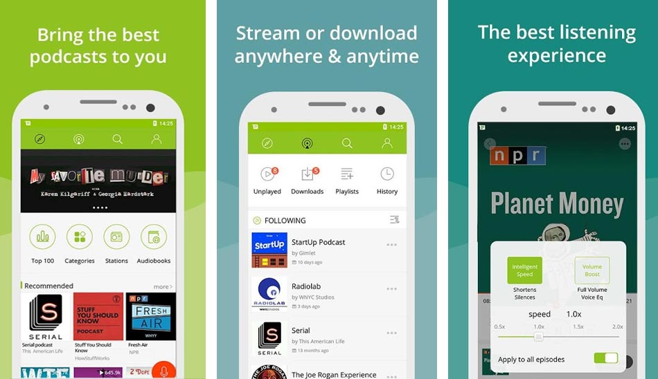 اپلیکیشن پادبین / Podbean podcast app