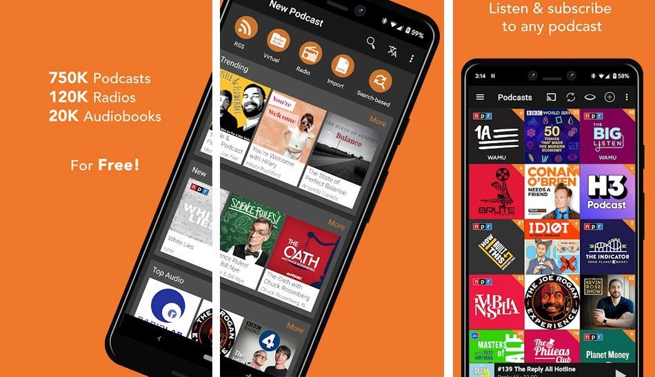 اپلیکیشن پادکست ادیکت /Podcast Addict