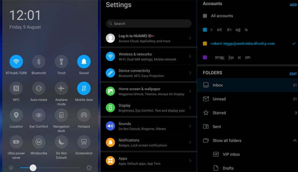 / dark mode in emui-10/ حالت تاریک یا دارک مود در EMUI 10