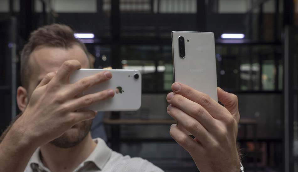 سامسونگ گلکسی نوت 10 پلاس در مقابل آیفون 10 اس مکس / samsung galaxy note 10 plus vs iphone xs max