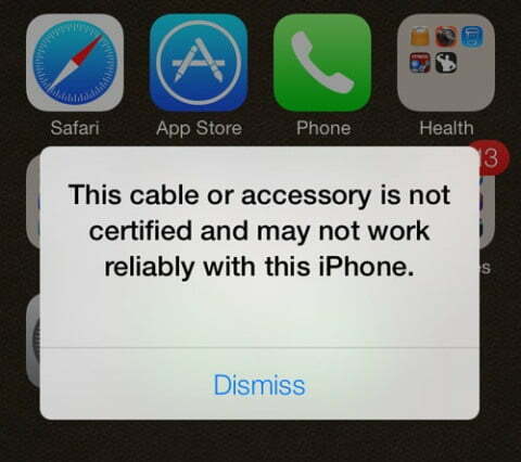 your iPhone accessory isn't supported or certified / برطرف کردن خطای عدم پشتیبانی از شارژر