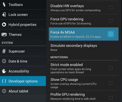 حالت Developer Options اندروید / ANDROID DEVELOPER OPTIONS