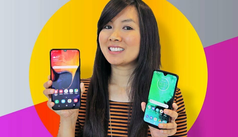 galaxy a50 vs moto g7 / مقایسه گوشی ای 50 با موتورولا جی 7