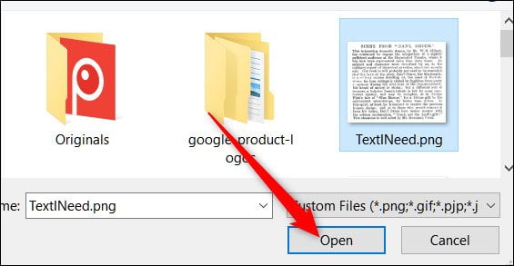 تبدیل عکس به متن با گوگل /convert image to text