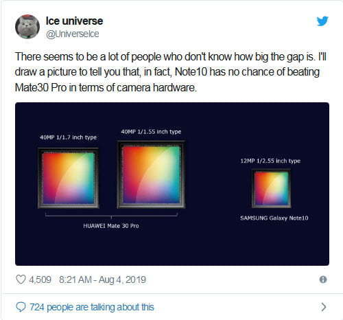 ice-universe leak about mate 30 pro/ خبر آیس یونیورس درباره هواوی میت 30 پرو