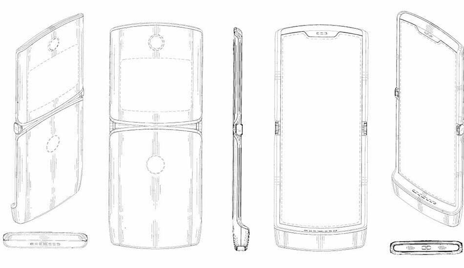 ثبت اختراع سه بعدی موتورولا ریزر 2019/3D patent of motorola razr 2019