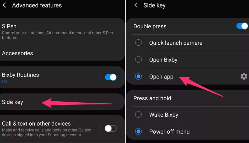 side key in note 10 / ویژگی های نوت 10 /تنظیم مربوط به دکمه کناری در نوت 10