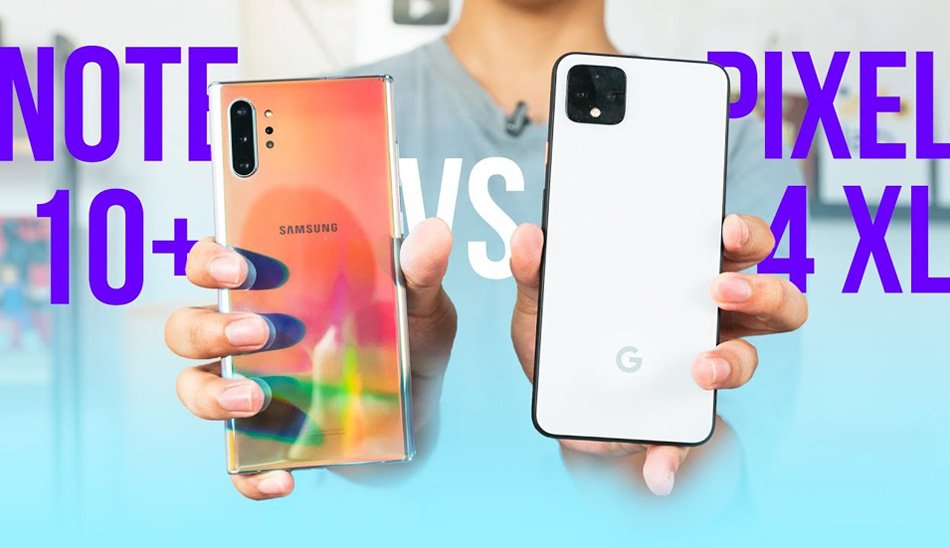 مقایسه گوگل پیکسل 4 با سامسونگ گلکسی نوت 10 -Galaxy-Note-10-vs-Pixel-4XL