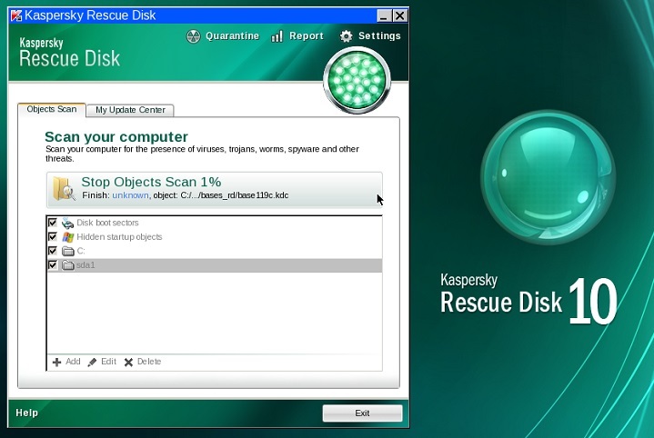 بهترین آنتی ویروس bootable - دیسک نجات کسپرسکی Kaspersky Rescue Disk