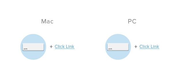 Open Link In New Window / کلید میانبر بازکردن لینک در پنجره جدید کروم